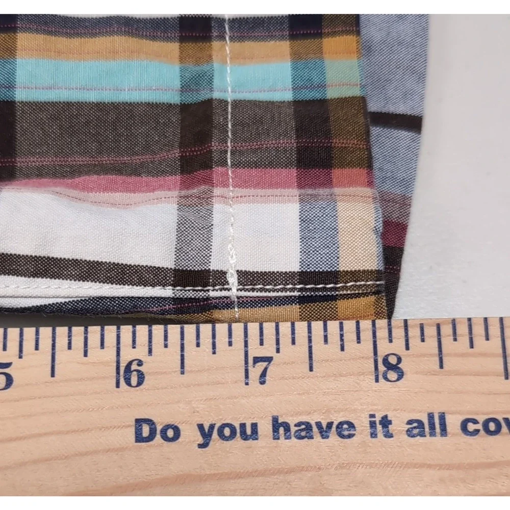Jack Spade Shorts Men's‎ Size 30 Multicolor Plaid Chino Cotton 8 inch Inseam
